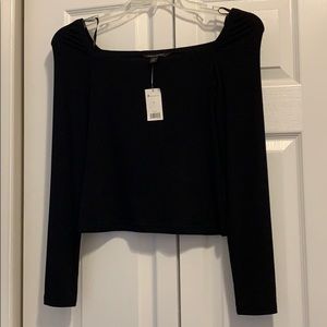 Banana Republic black cropped top